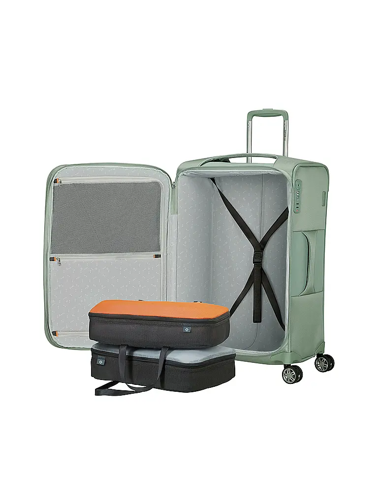 SAMSONITE | Trolley weich RE-LITE SPINNER  67cm erweiterbar sage | Hellgrün