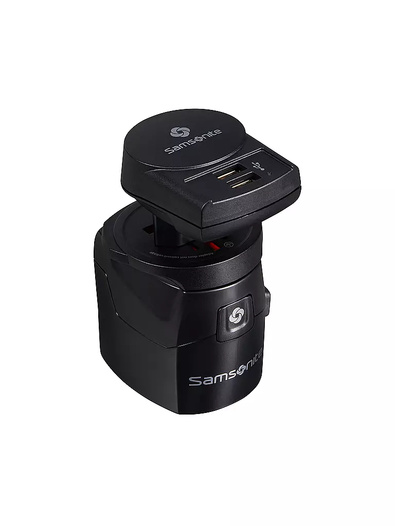 SAMSONITE | Weltweiter Adapter 3-Polig  | schwarz