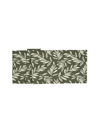 SANDER | Tischläufer LEAVES 40x100 Khaki 