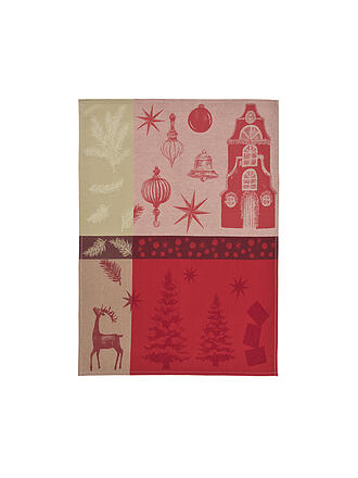 SANDER | Weihnachts Geschirrtuch 50x70cm  JOLLY PLACE Rot