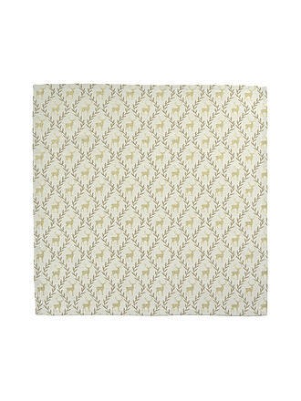 SANDER | Weihnachts Mitteldecke 85x85cm GOLDEN DEER Ecru/Beige