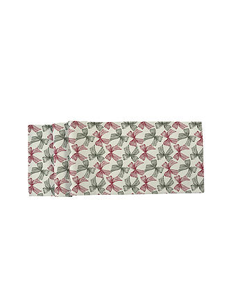 SANDER | Weihnachts Mitteldecke 85x85cm BOWS Rot/Gruen