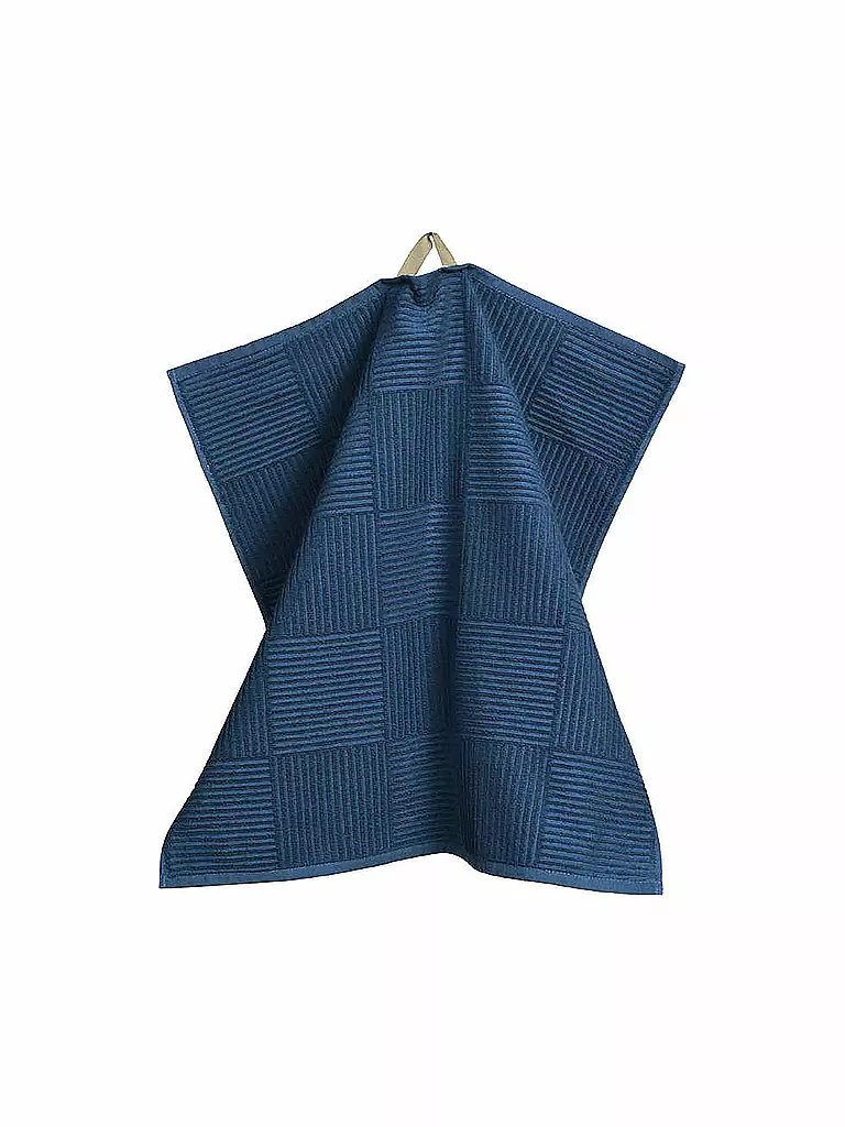 SANDER | Frottee Küchentücher 04 Adam 50x50cm Blau | dunkelblau