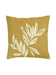 SANDER | Kissenhülle 50x50cm BIG LEAVES Honey | camel