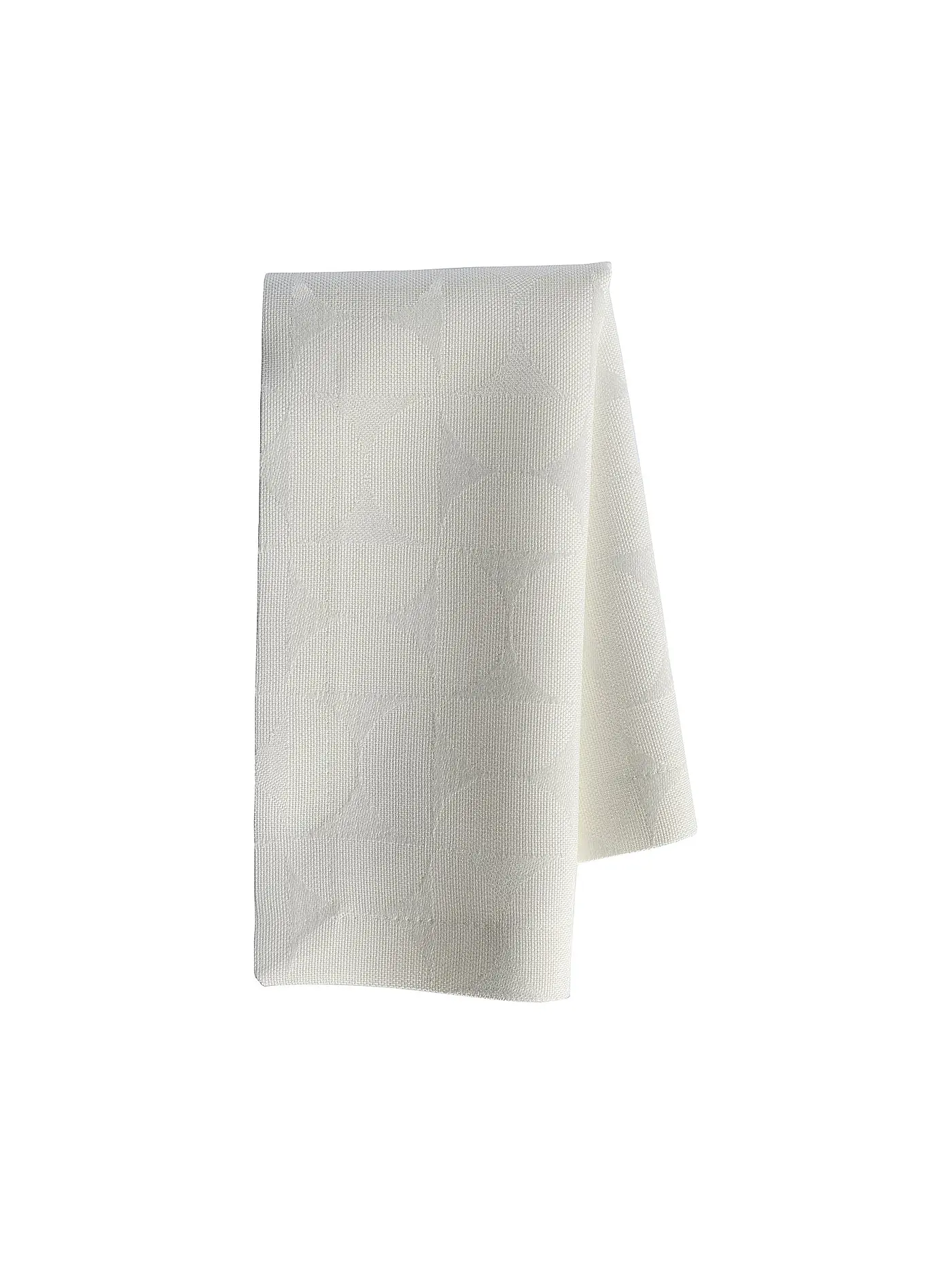 SANDER | Tischdecke 135x170cm ORA JAQUARD Moon Beean | weiss