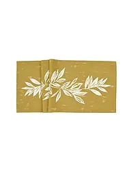 SANDER | Tischläufer BIG LEAVES 50x140cm Honey | camel