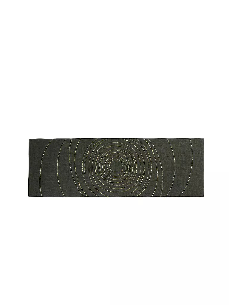SANDER | Tischläufer CHIMES 50x150cm Hunter Green | dunkelgrün