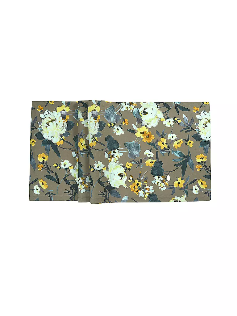 SANDER | Tischläufer LA ROSA 50x140cm DK. Taupe | grau
