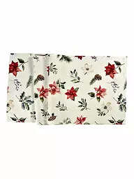 SANDER | Tischläufer X-MAS FLOWERS 40x100cm Original | Creme