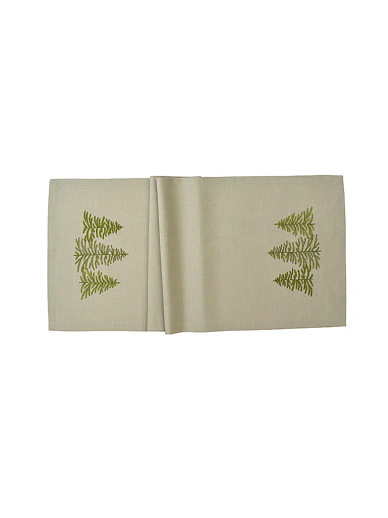 SANDER | Weihnachts Mitteldecke 85x85cm WOODLANDS Moonbeam  | camel