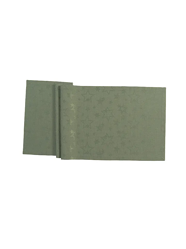 SANDER | Weihnachts Tischdecke Cosmo 90x90cm Jade | hellgrün