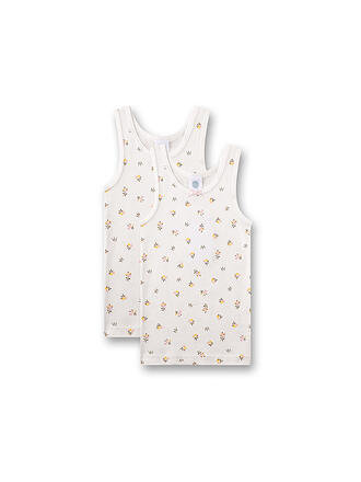 SANETTA | Mädchen Top - Unterhemd 2er Pkg. white pebb