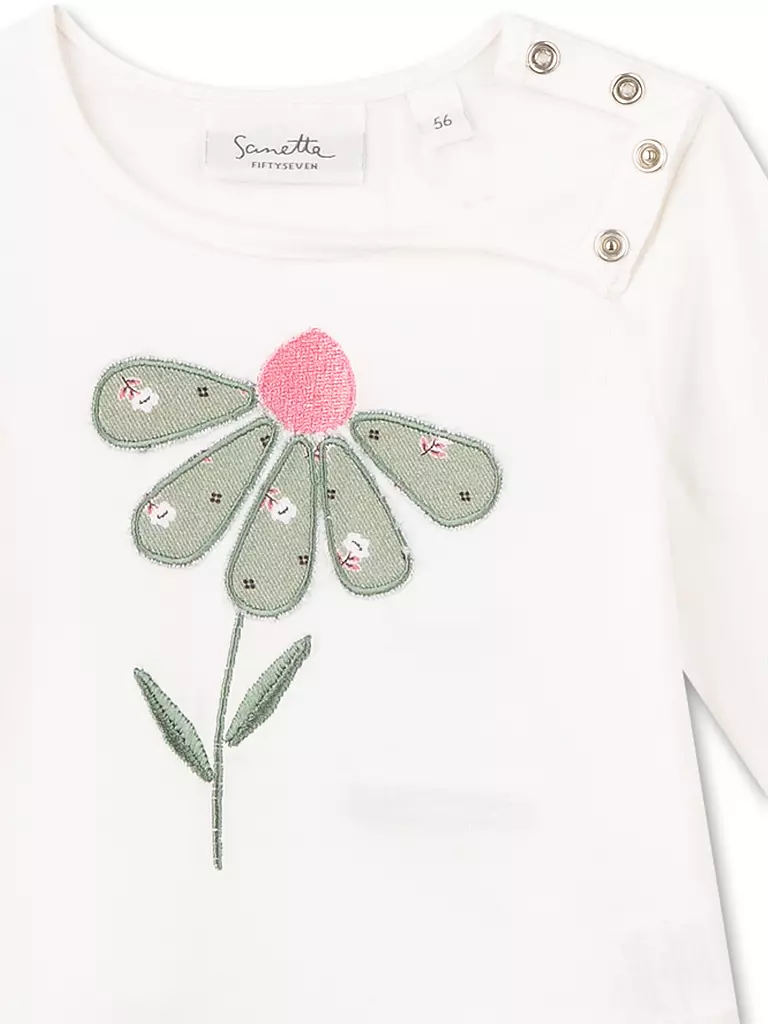 SANETTA | Baby Mädchen Langarmshirt | creme