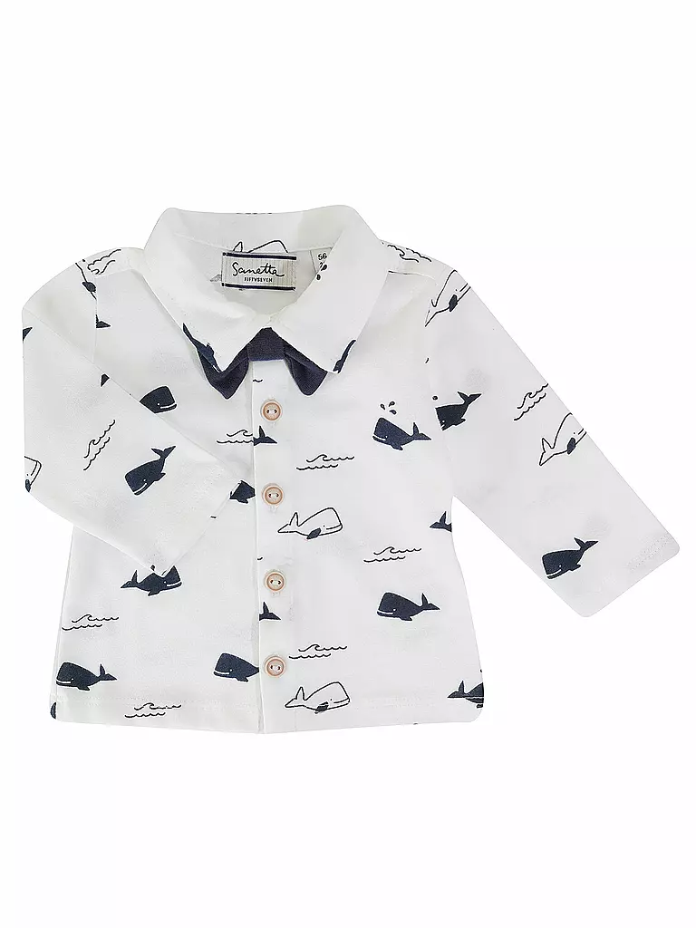 SANETTA | Jungen Jerseyhemd  | weiß