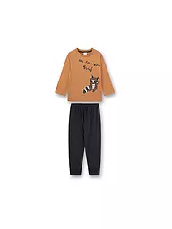 SANETTA | Jungen Pyjama  | Hellbraun