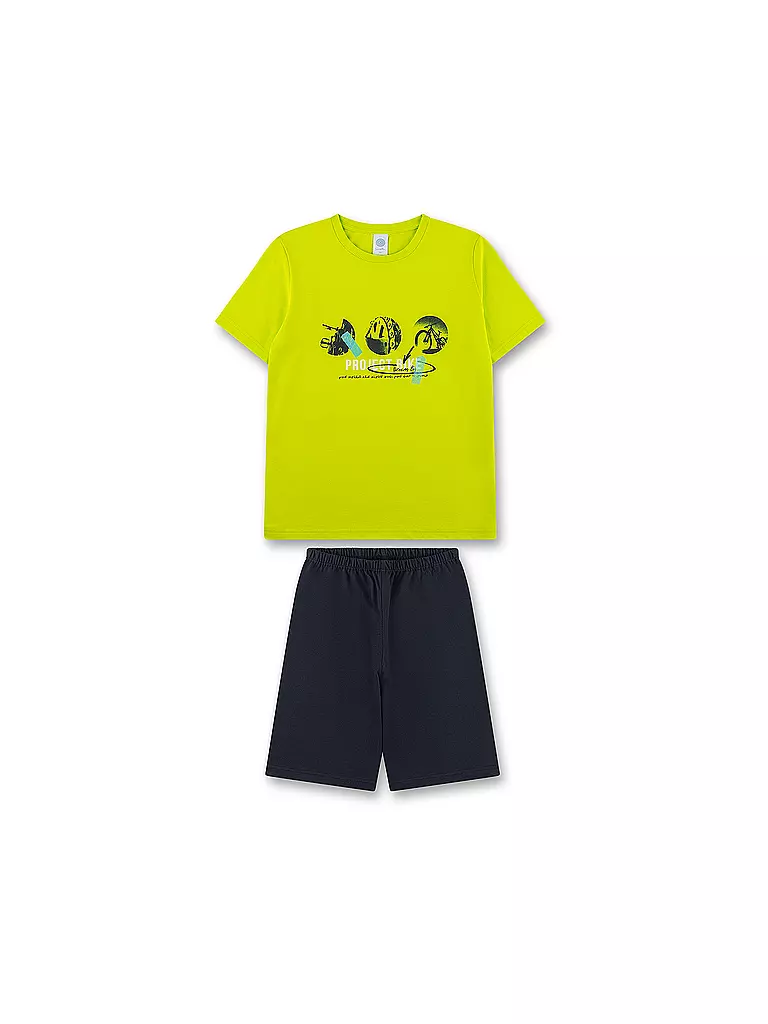 SANETTA | Jungen Pyjama  | grün