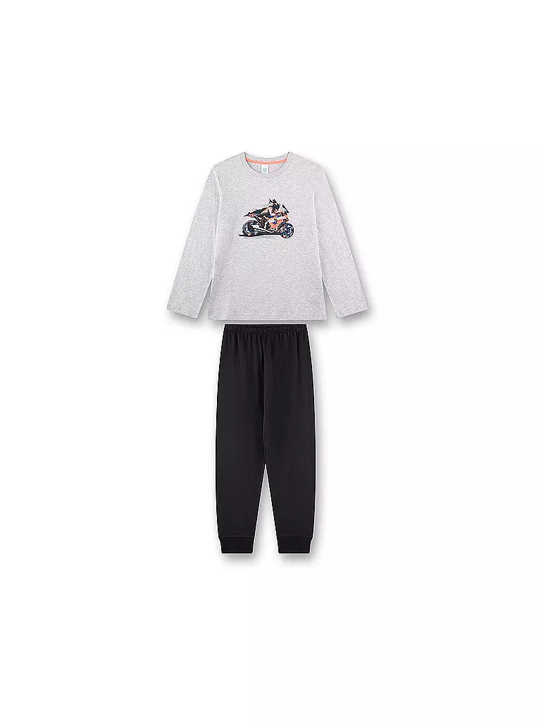 SANETTA | Jungen Pyjama  | hellgrau