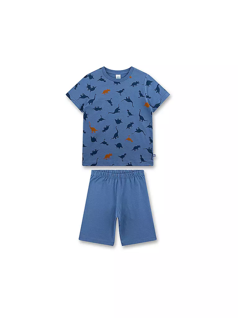 SANETTA | Jungen Pyjama Set 2-teilig (T-Shirt und Shorts) | blau