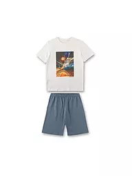 SANETTA | Jungen Pyjama | weiss