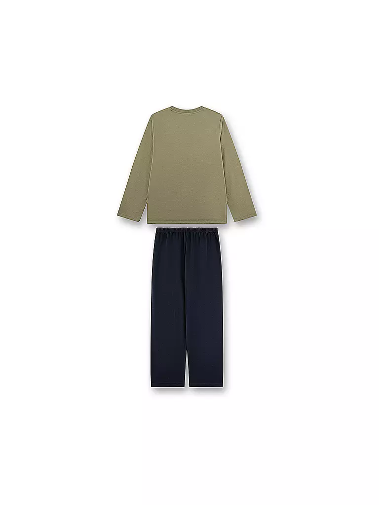 SANETTA | Jungen Pyjama | olive