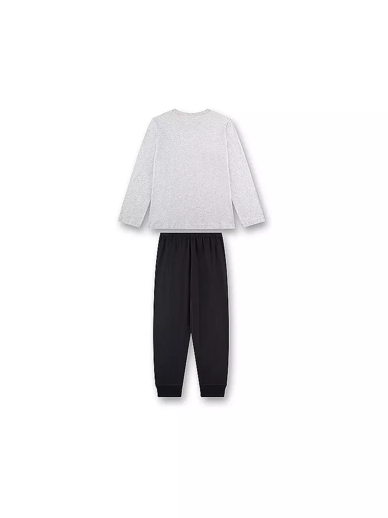SANETTA | Jungen Pyjama | hellgrau