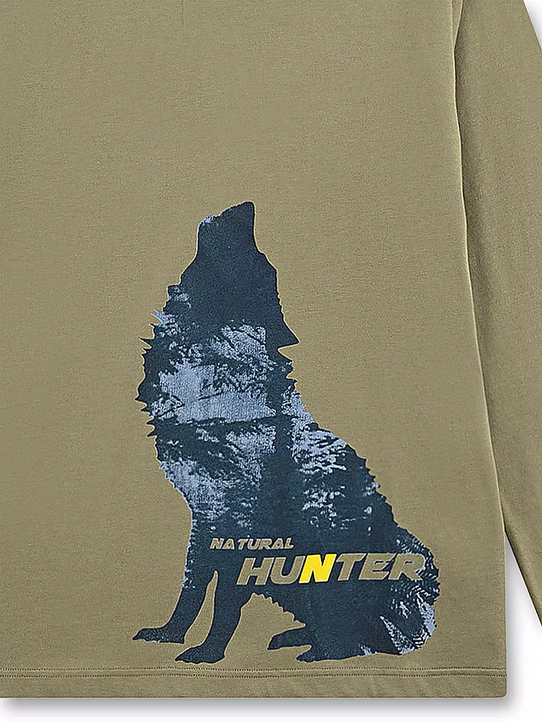SANETTA | Jungen Pyjama | olive