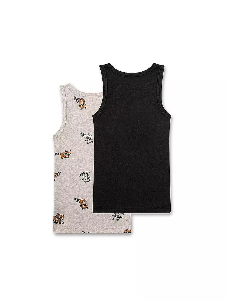 SANETTA | Jungen Top 2er Pkg. nature mel  | grau