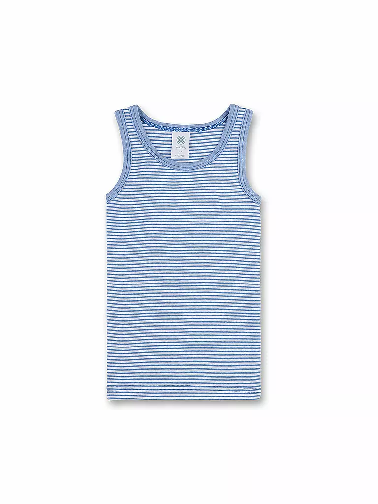 SANETTA | Jungen Unterhemd Pure Cotton | blau