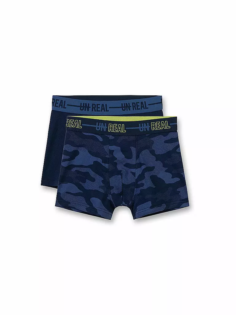 SANETTA | Jungen-Pant 2-er Pkg. "Camouflage" | blau