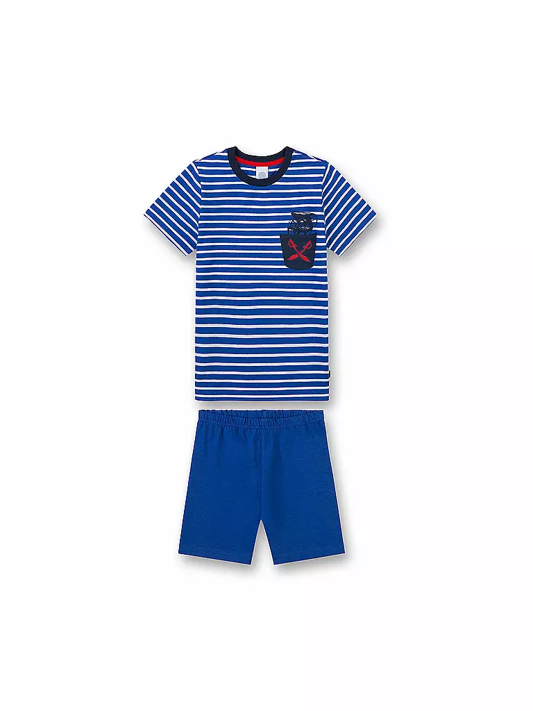 SANETTA | Jungen-Pyjama "Pirat" | blau