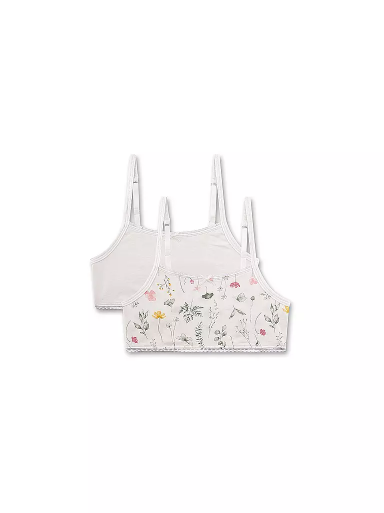SANETTA | Mädchen Bustier 2er Pkg. whitepebb | creme