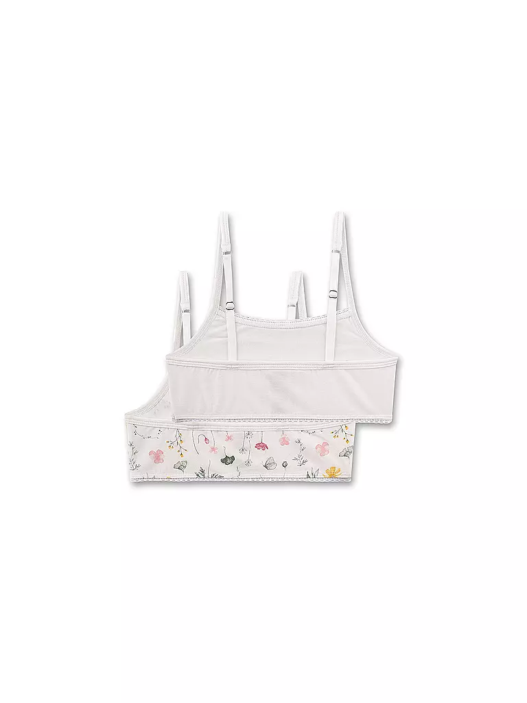 SANETTA | Mädchen Bustier 2er Pkg. whitepebb | creme