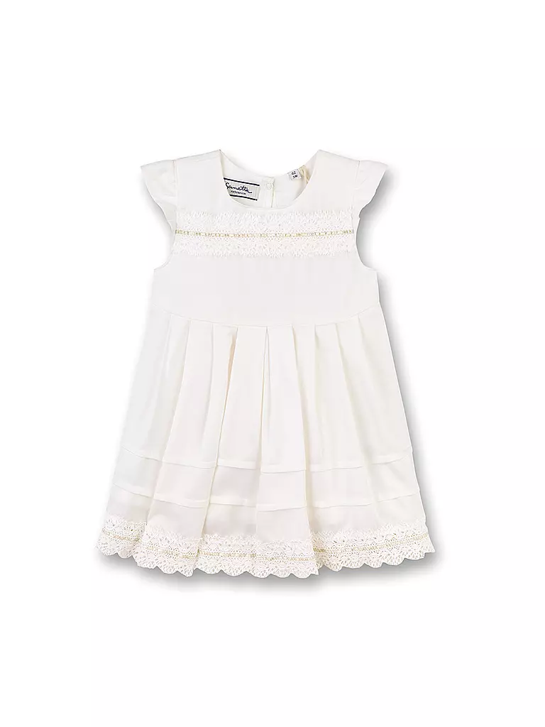 SANETTA | Mädchen Kleid | weiß