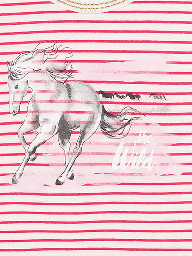 SANETTA | Mädchen Pyjama "Horse Power" | rosa