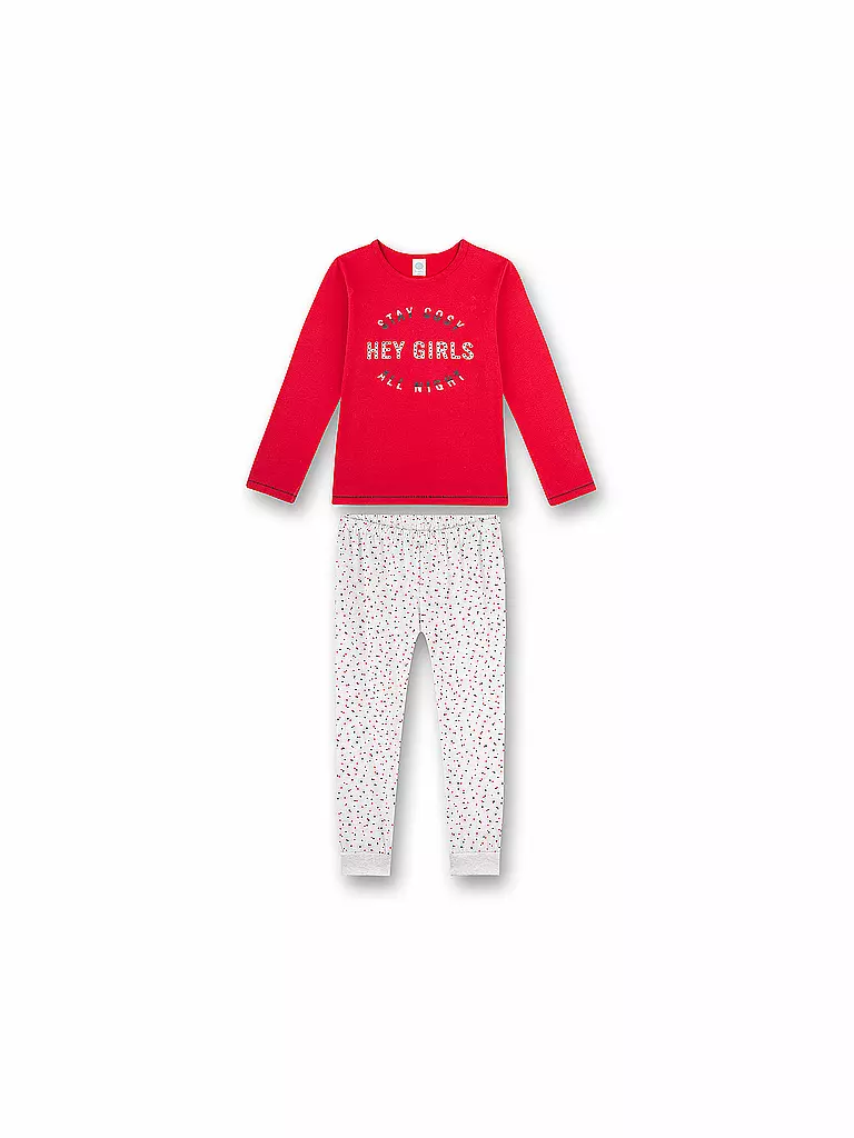 SANETTA | Mädchen Pyjama Hey Girls | rot