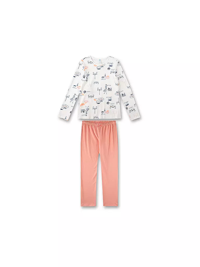 SANETTA | Mädchen Pyjama | creme