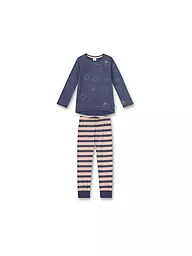 SANETTA | Mädchen Pyjamaset | dunkelblau