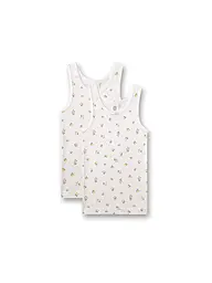 SANETTA | Mädchen Top - Unterhemd 2er Pkg. white pebb | Creme