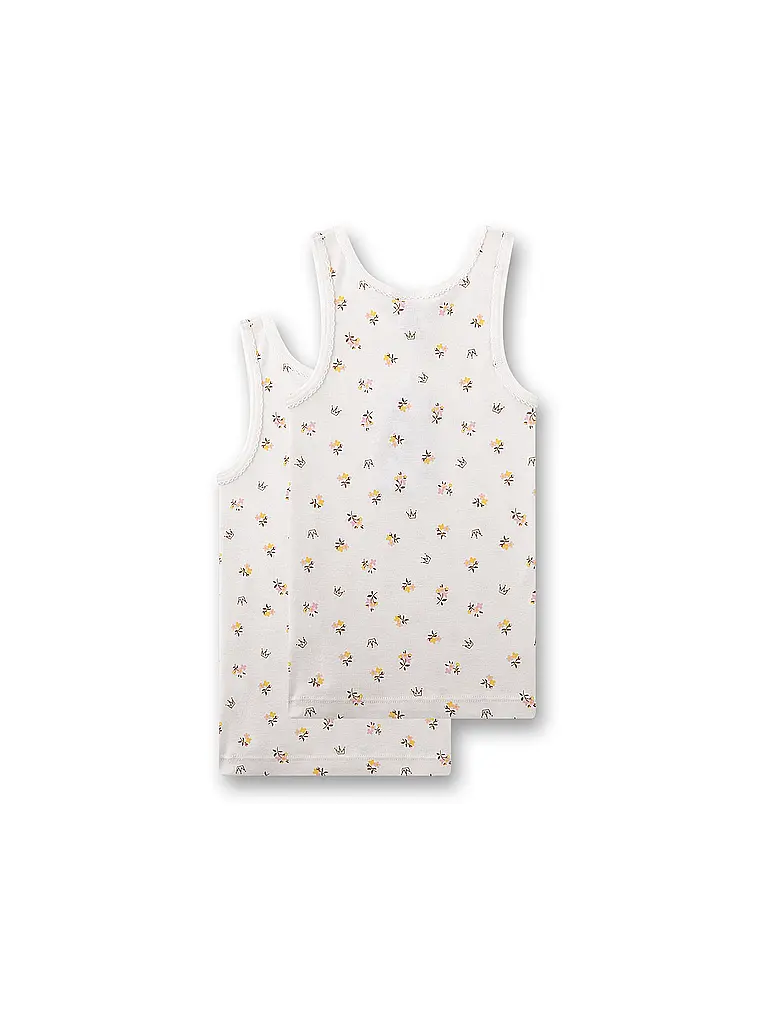 SANETTA | Mädchen Top - Unterhemd 2er Pkg. white pebb | 