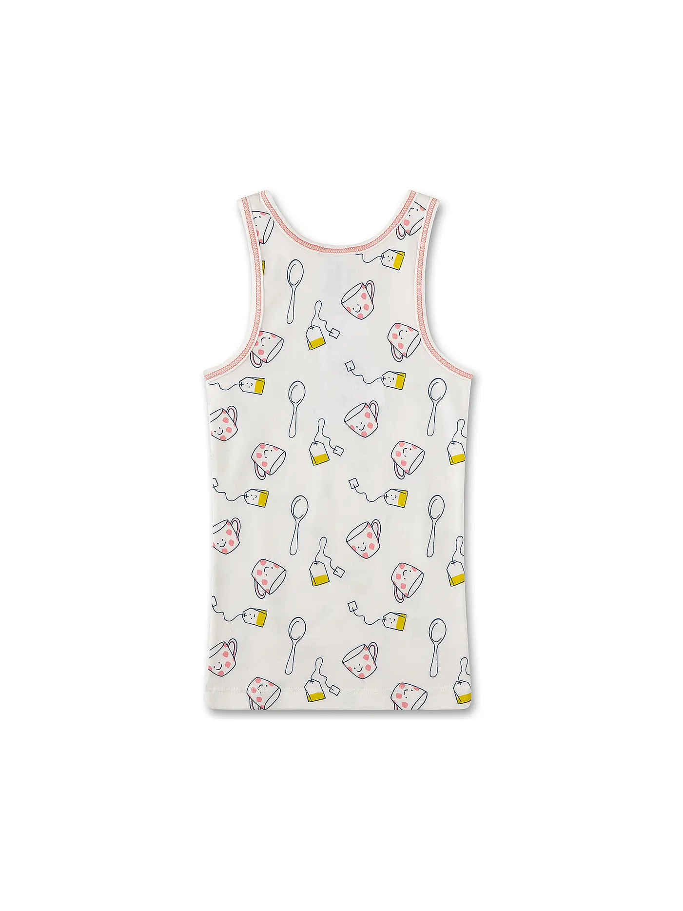 SANETTA | Mädchen Top white pebb | creme