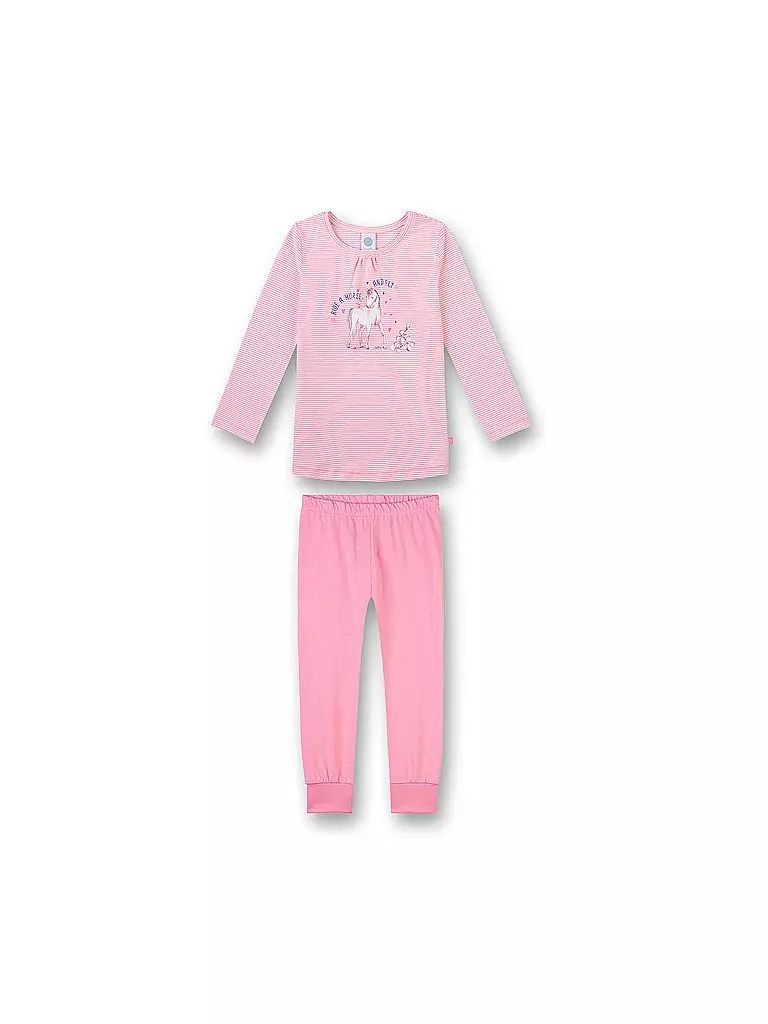 SANETTA | Mädchen-Pyjama "Wild Horse" | rosa