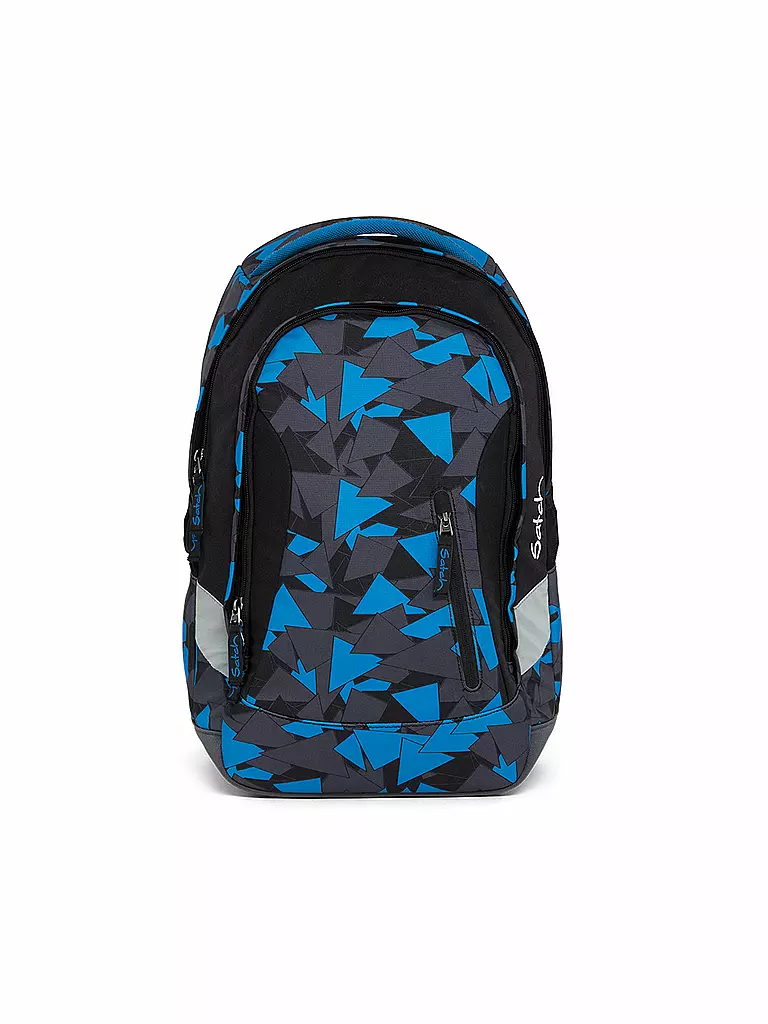 SATCH | Schul-Rucksack "Sleek-Blue Triangle" | blau