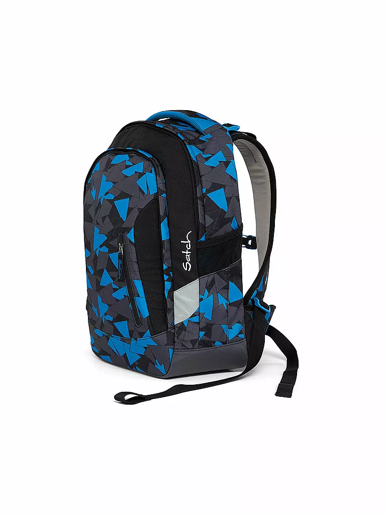 SATCH | Schul-Rucksack "Sleek-Blue Triangle" | blau