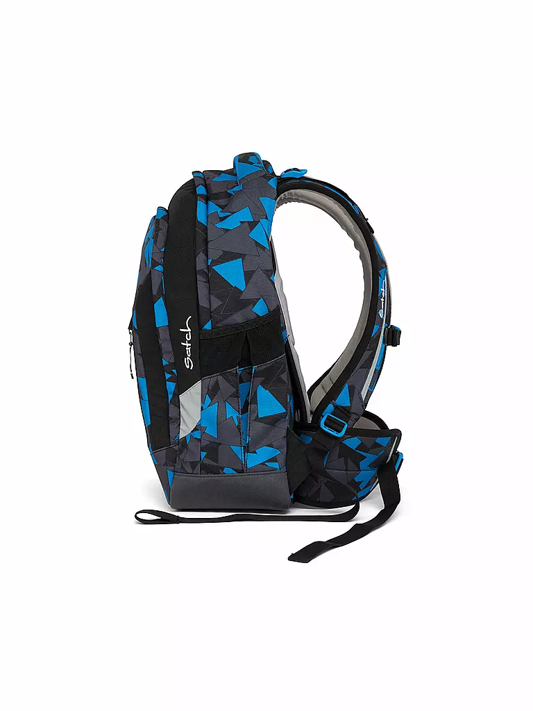 SATCH | Schul-Rucksack "Sleek-Blue Triangle" | blau