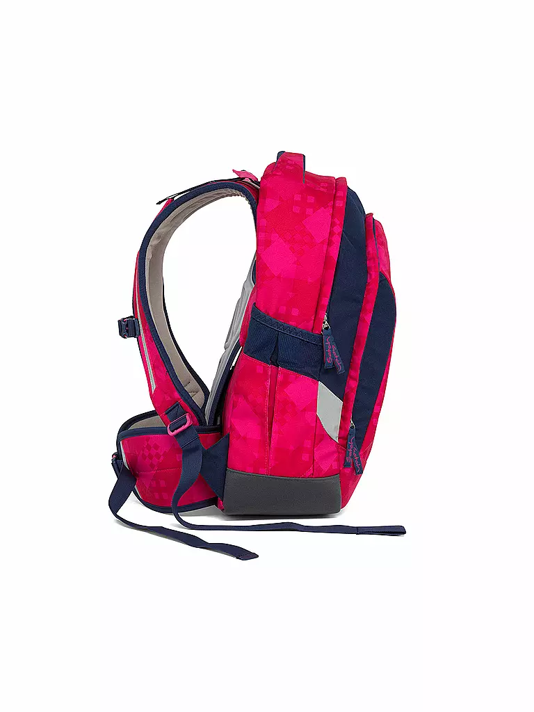 SATCH | Schul-Rucksack "Sleek-Cherry Checks" | pink