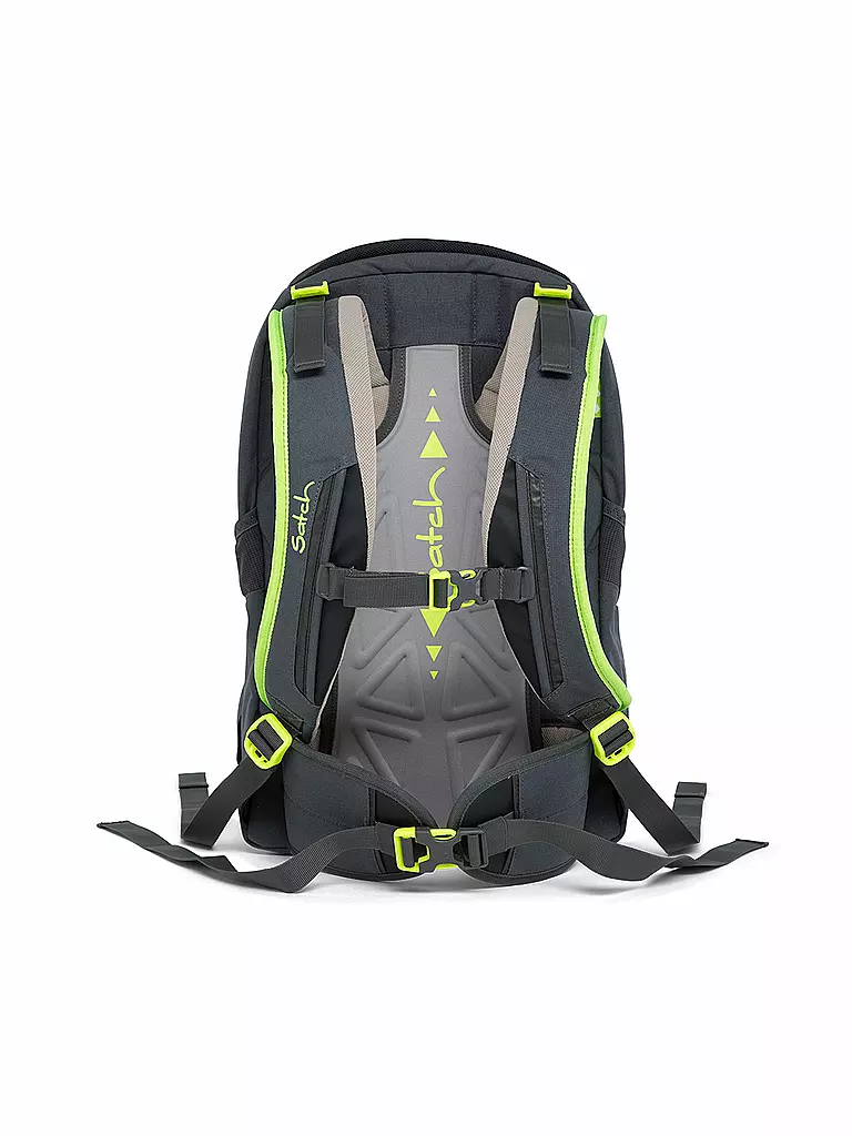 SATCH | Schul-Rucksack "Sleek-Phantom" | grau