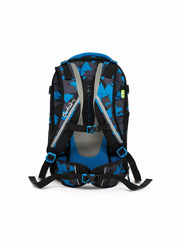 SATCH | Schulrucksack "Satch Match - Blue Triangle" | blau