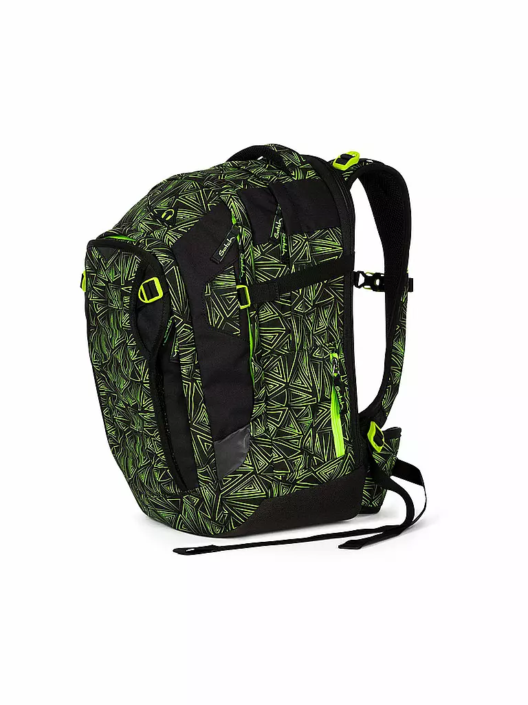 SATCH | Schulrucksack "Satch Match - Green Bermuda" | schwarz