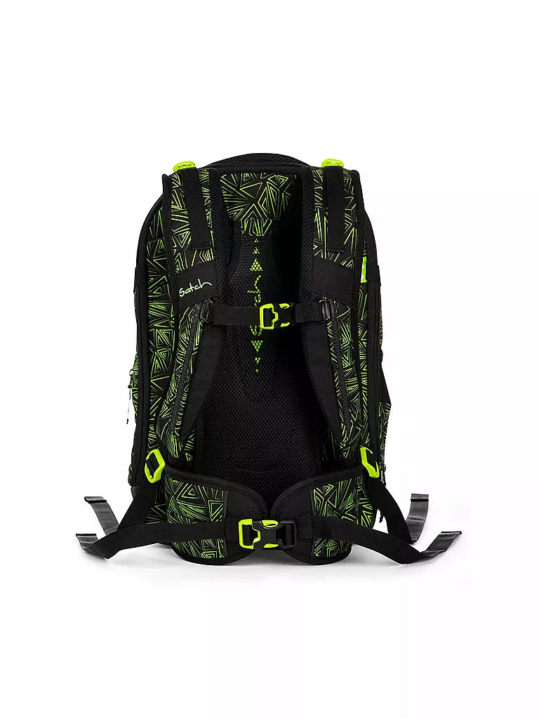 SATCH | Schulrucksack "Satch Match - Green Bermuda" | schwarz