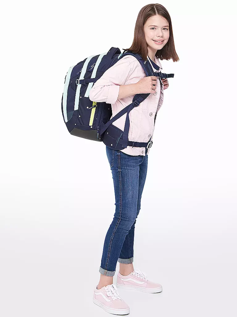 SATCH | Schulrucksack "Satch Match - Pretty Confetti" | blau